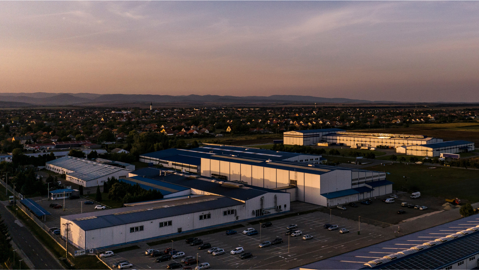 Kovacs production facility aerial view